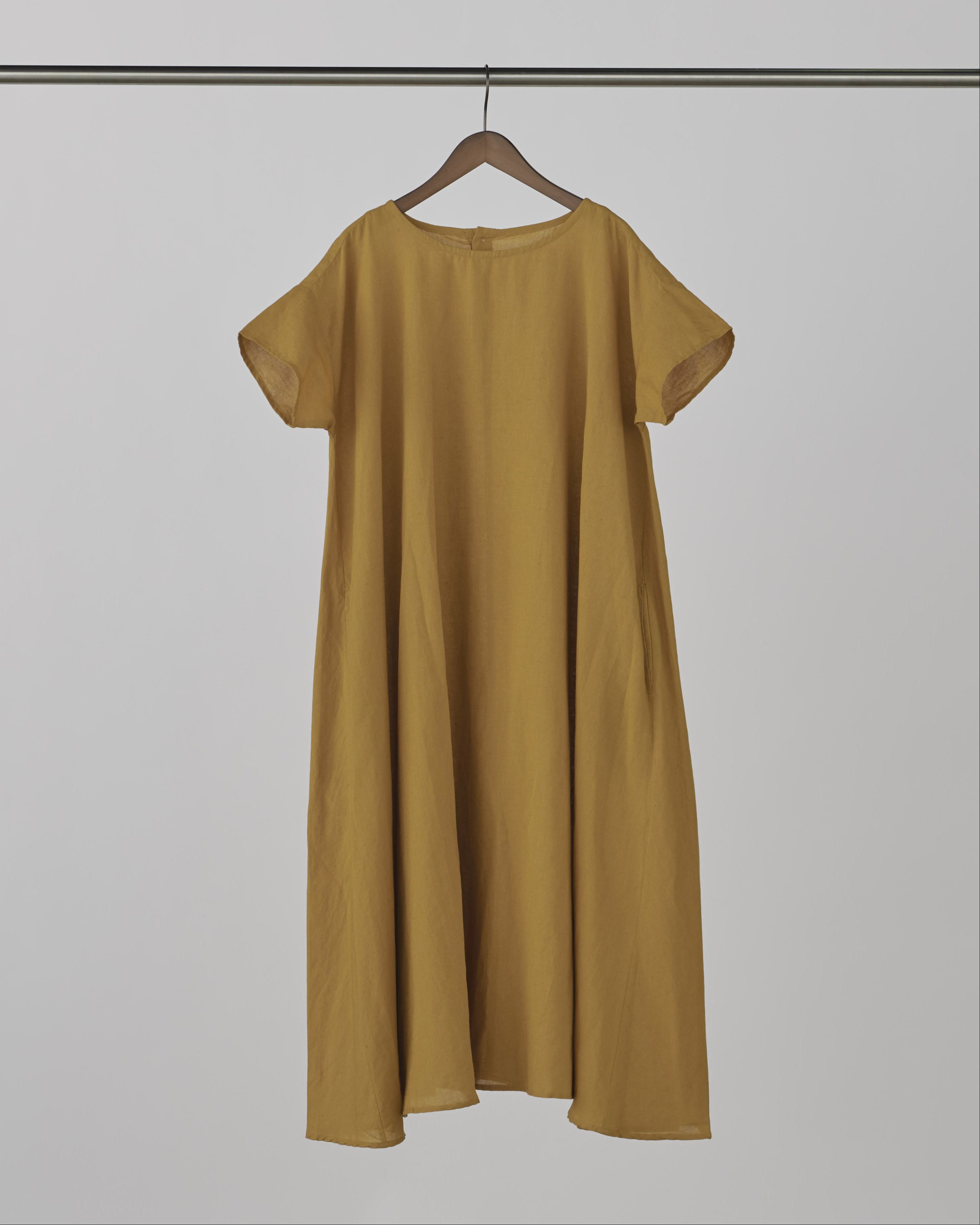 コットンリネンフレアワンピース/7月上旬出荷