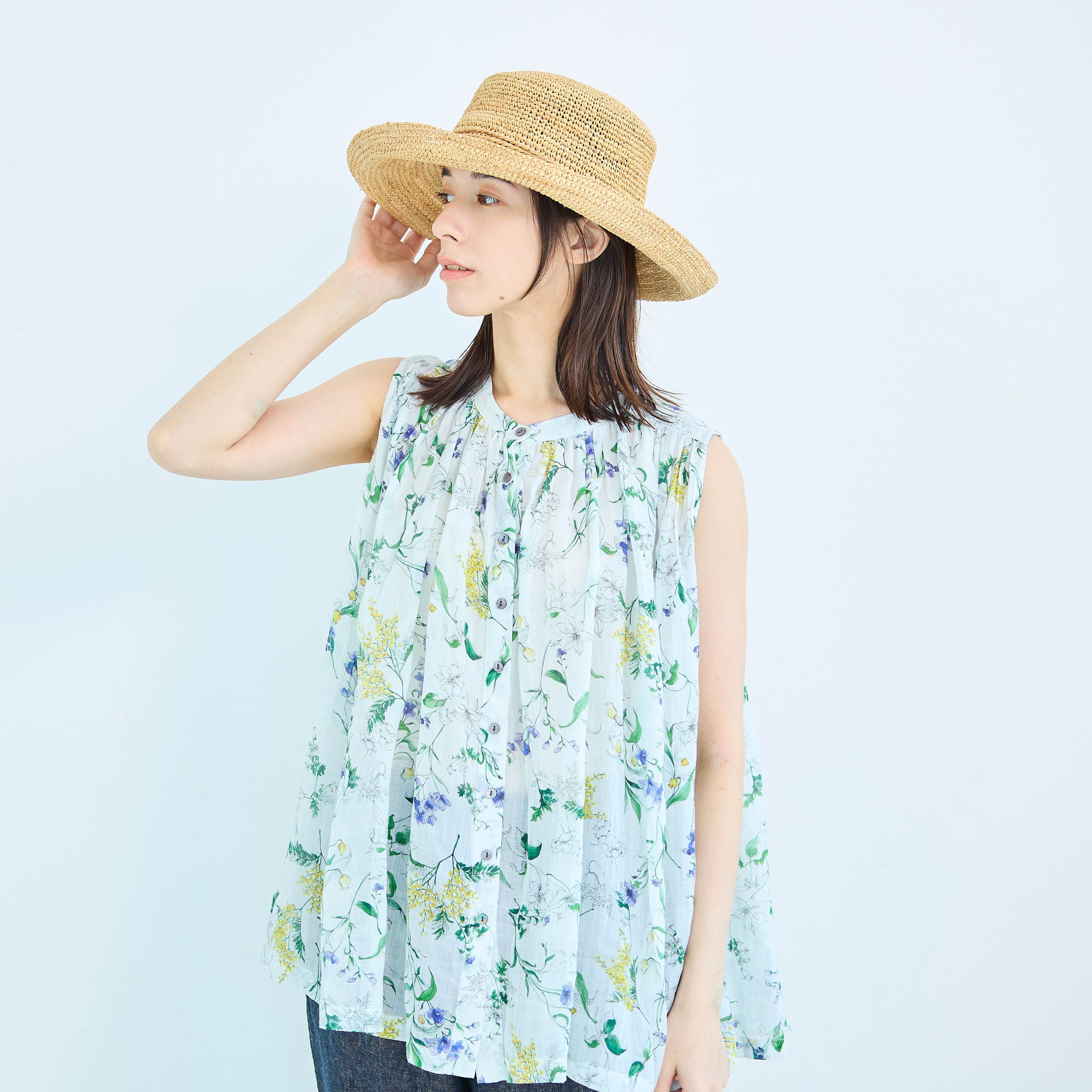 ラフィアブレードハット