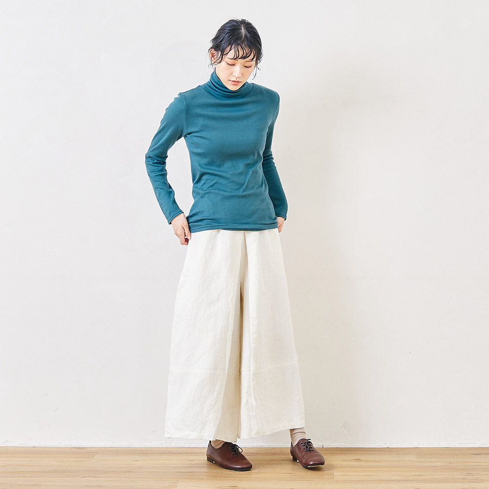 WEB限定】もちもちテレコタートルネック【0699TO-71849】