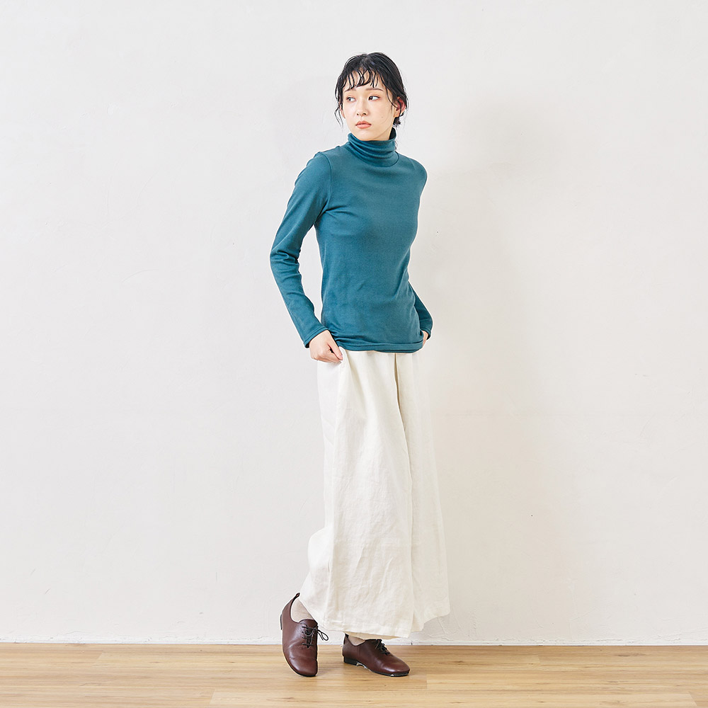 WEB限定】もちもちテレコタートルネック【0699TO-71849】
