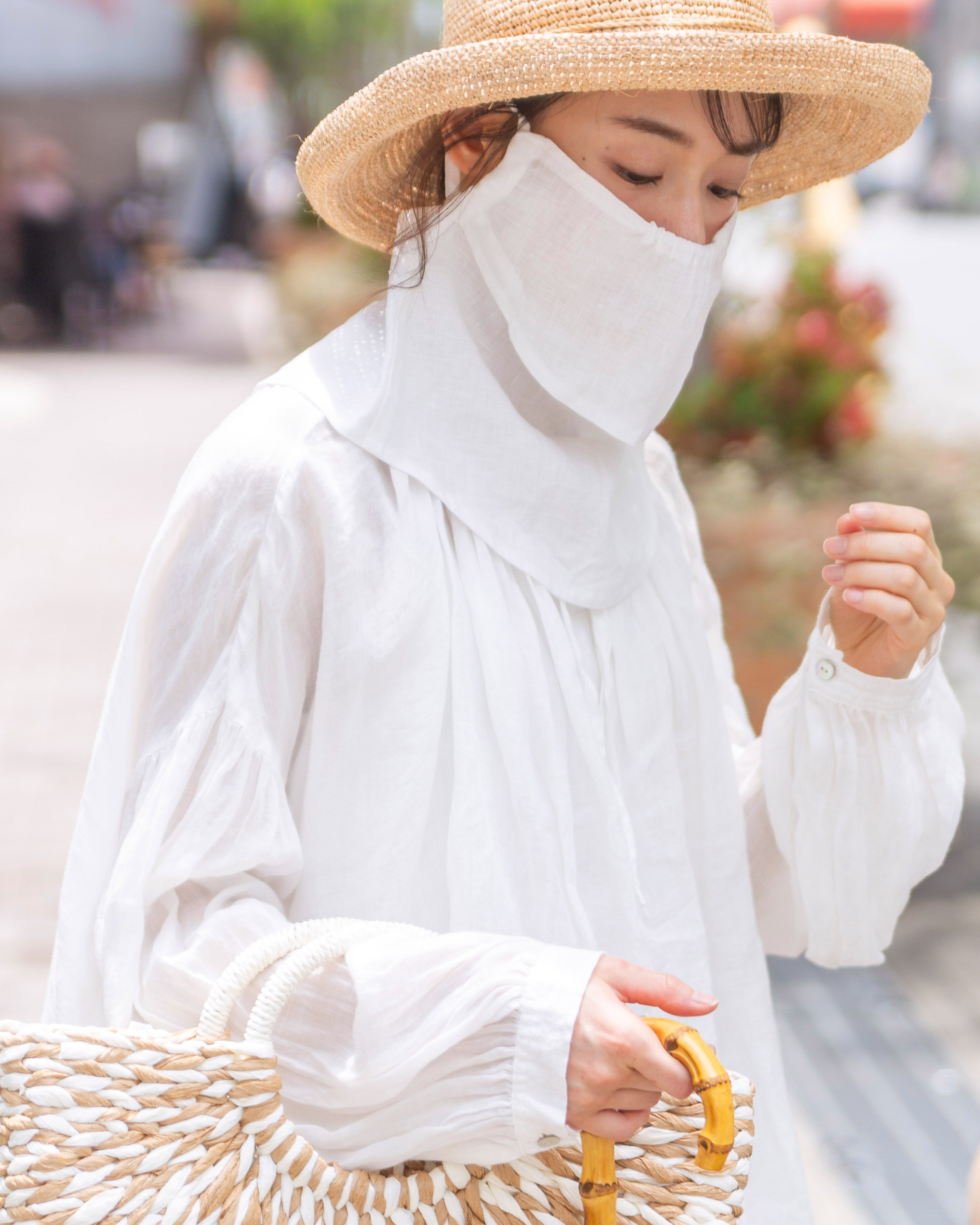 リネンUV加工フェイスカバー