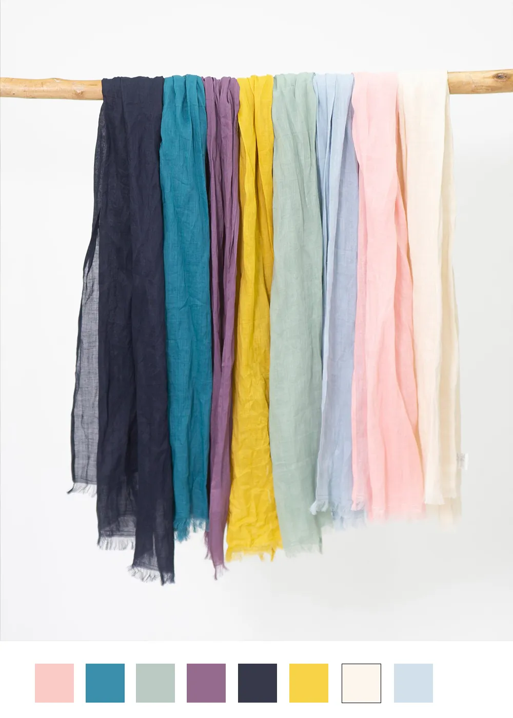 ラミー麻UV加工ストール