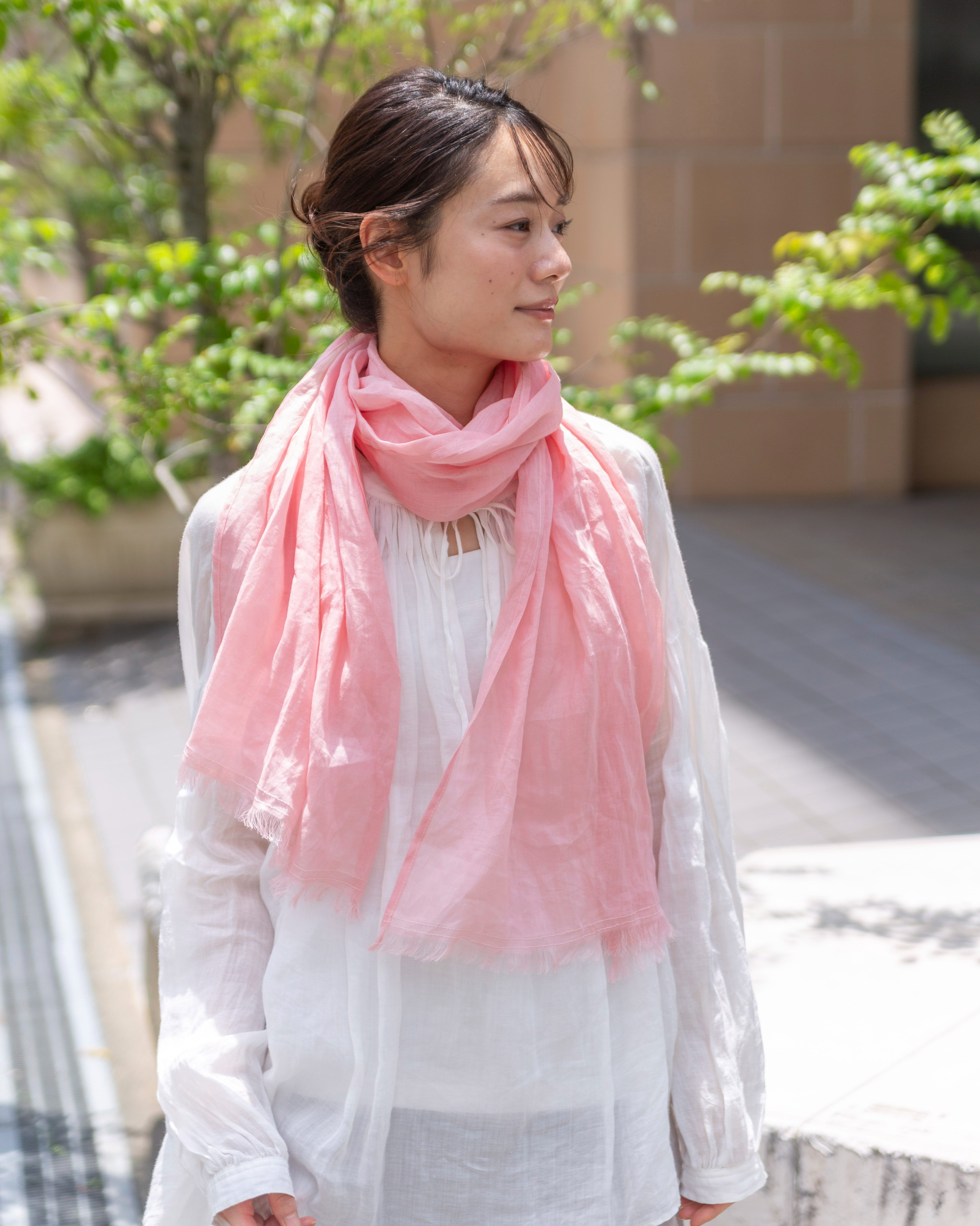 ラミー麻UV加工ストール