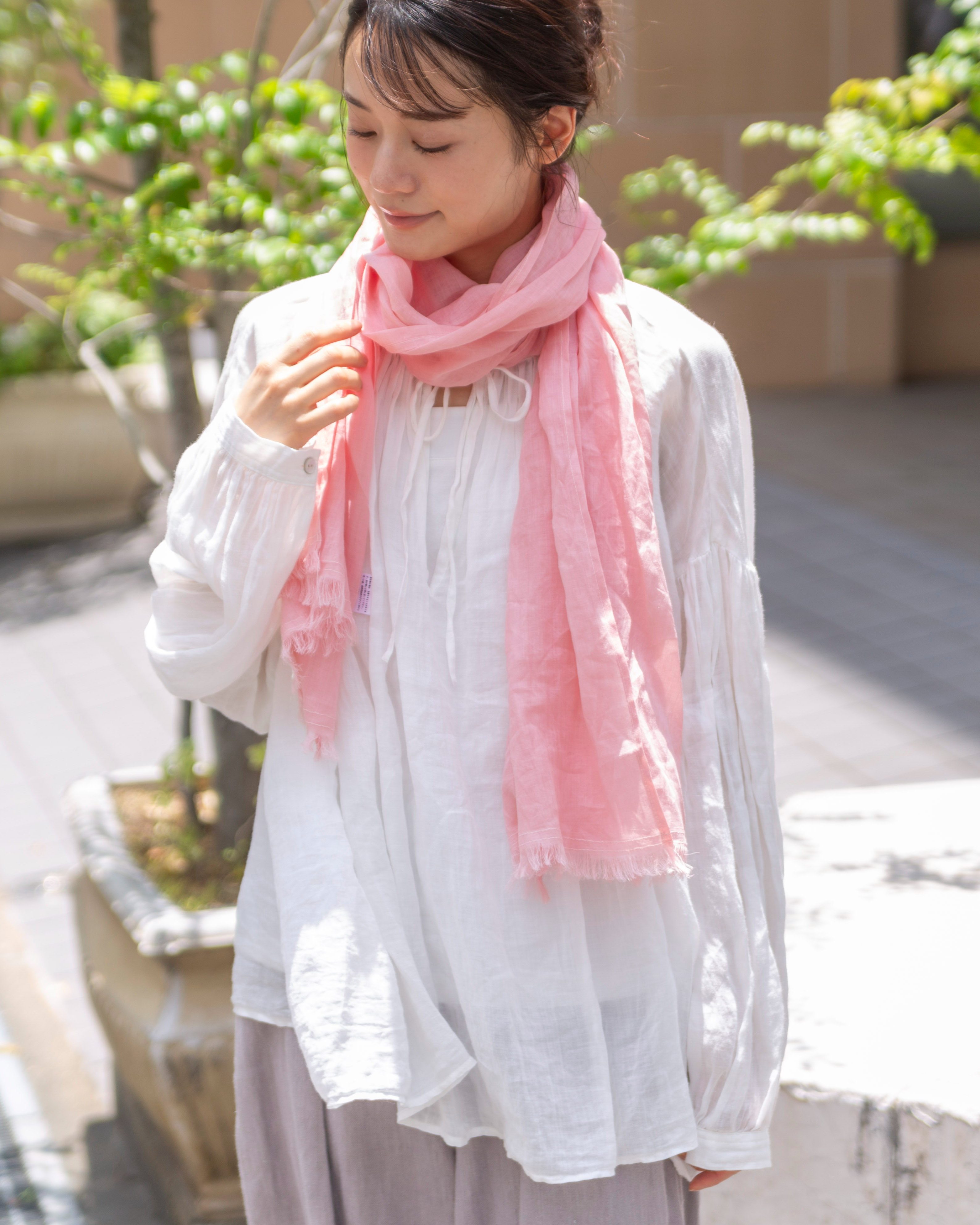 ラミー麻UV加工ストール