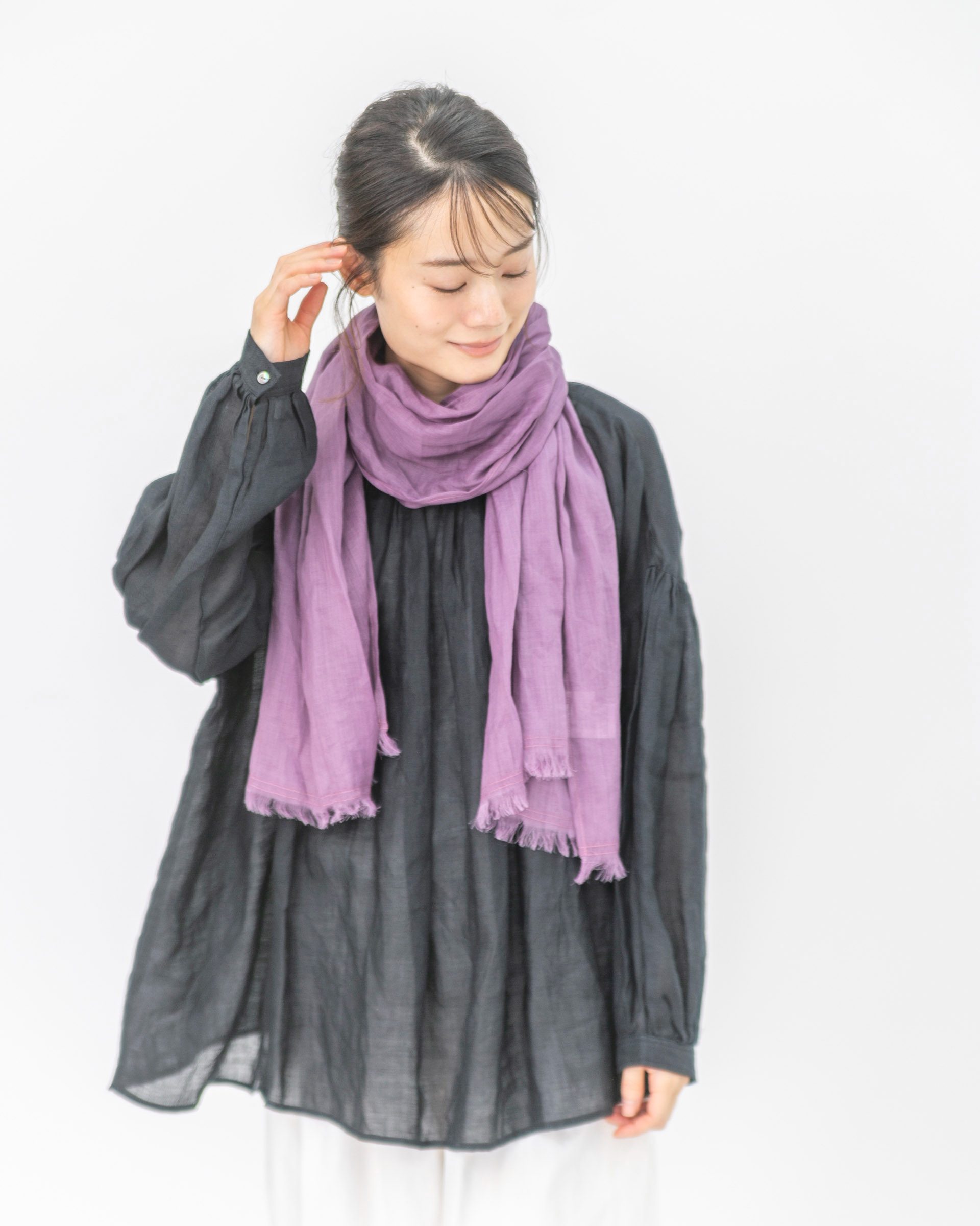 ラミー麻UV加工ストール