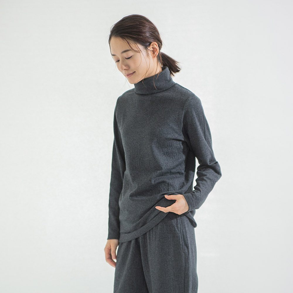 美品⁂センソユニコ⁂芽風⁂長袖カットソー　プルオーバー　モックネック　立体パーツ 美品⁂センソユニコ⁂芽風⁂長袖カットソー プルオーバー モック