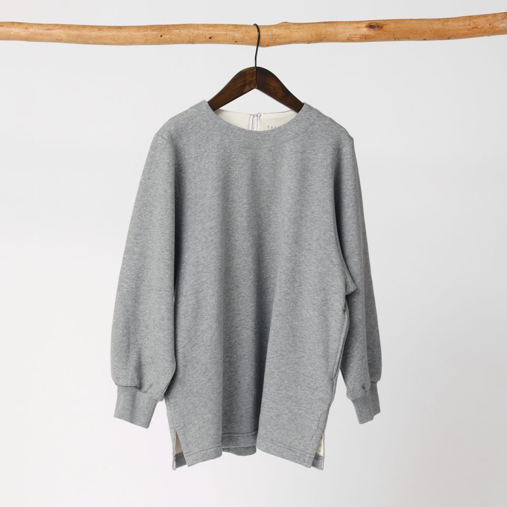 ぬくふわ】コットン裏毛起毛ワイドスリーブプルオーバー