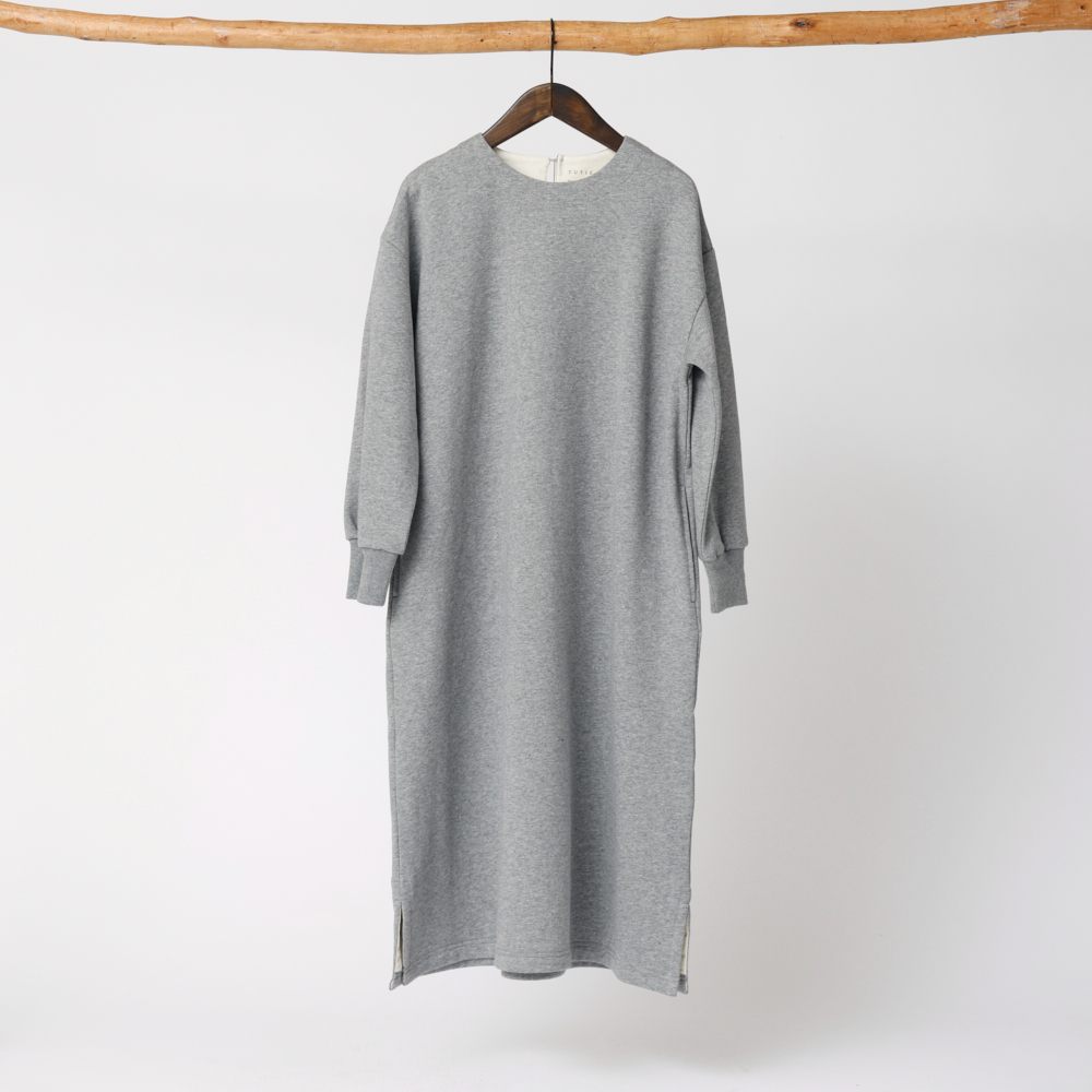 【ぬくふわ】コットン裏毛起毛ワンピース