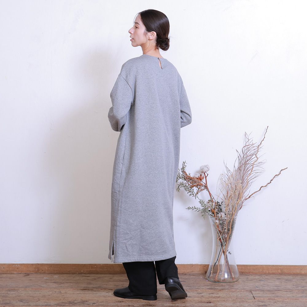ぬくふわ】コットン裏毛起毛ワンピース