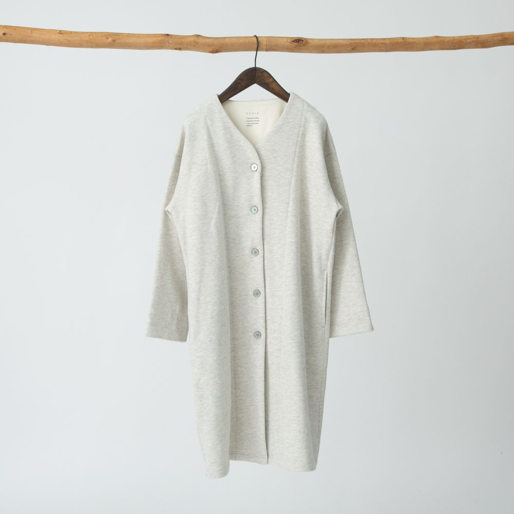 【ぬくふわ】コットン裏毛起毛ロングカーディガン