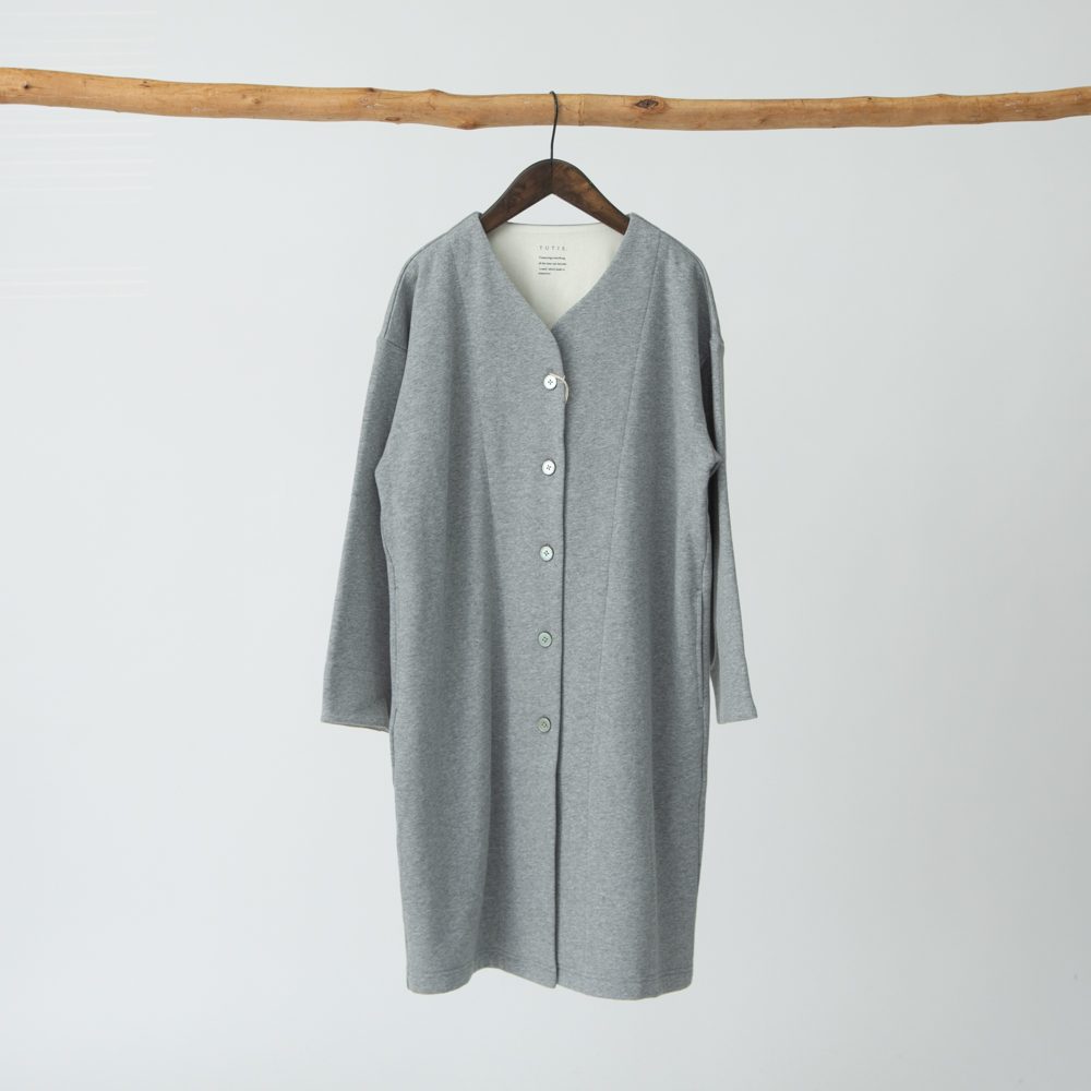 【ぬくふわ】コットン裏毛起毛ロングカーディガン