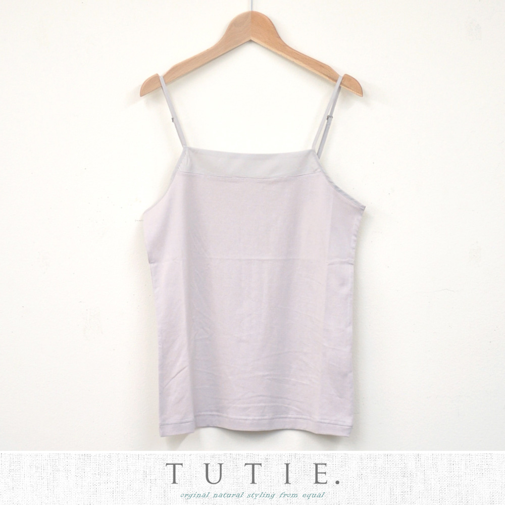 TUTIE．（ツチエ）60/2コットン天竺 キャミソール