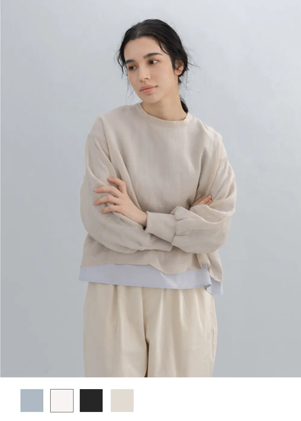 モデル身長：160ｃｍ　着用カラー：ベージュ