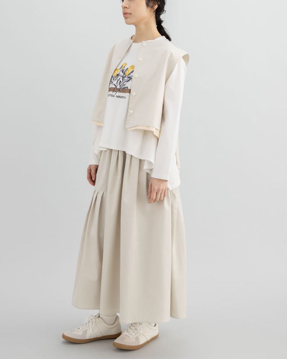 OFF WHITE】ペーパー タックスカート｜ロペピクニック ROPE 