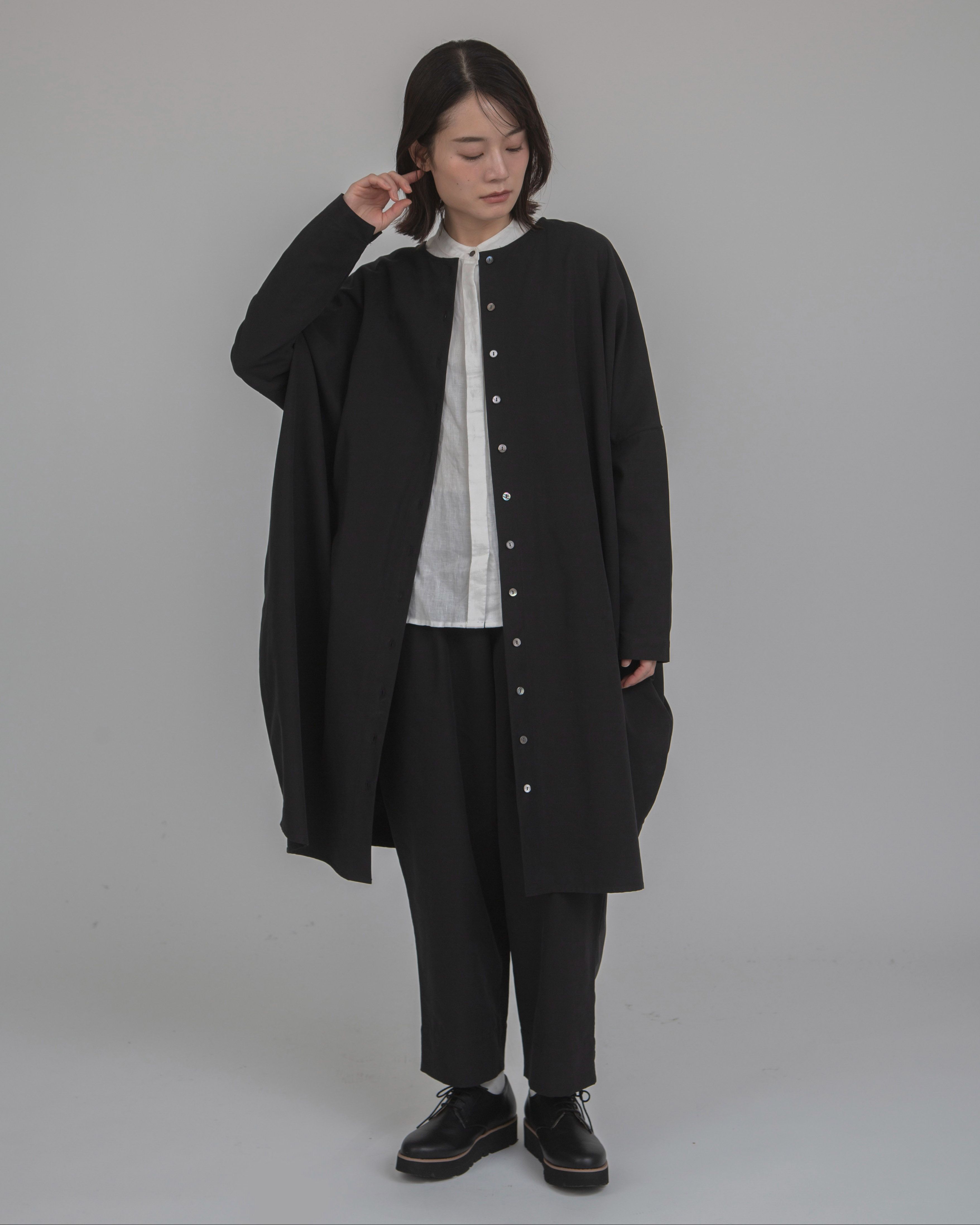 T. ピーチ起毛コットンセルロースチュニック