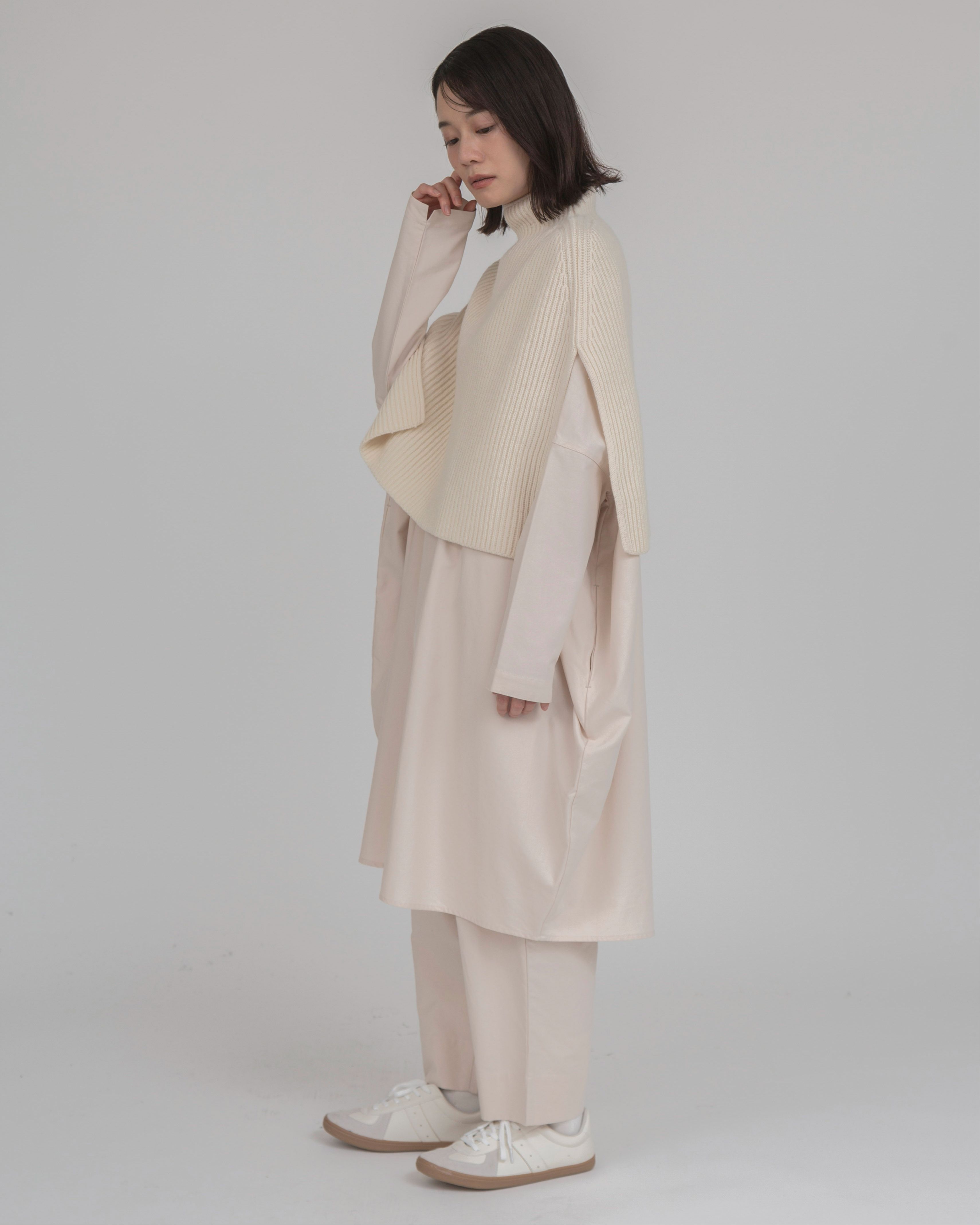 T. ピーチ起毛コットンセルロースチュニック