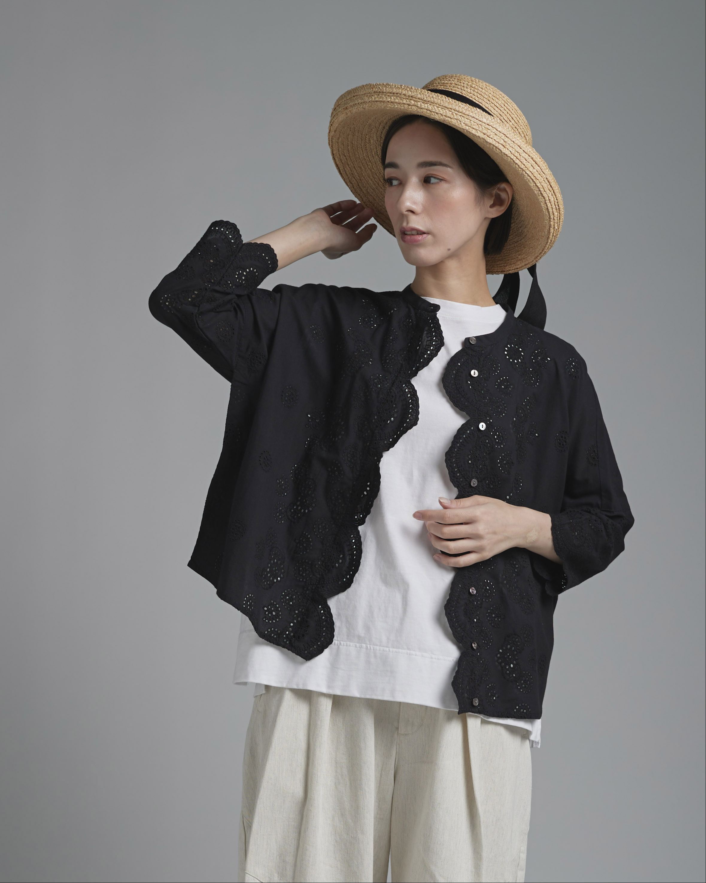 グレースクラス 25SS バックレース天竺トップ カットソー 36 黒 ブラック 新品】グレースクラス ファーカフスレーストップス ブラック36 - メルカリ