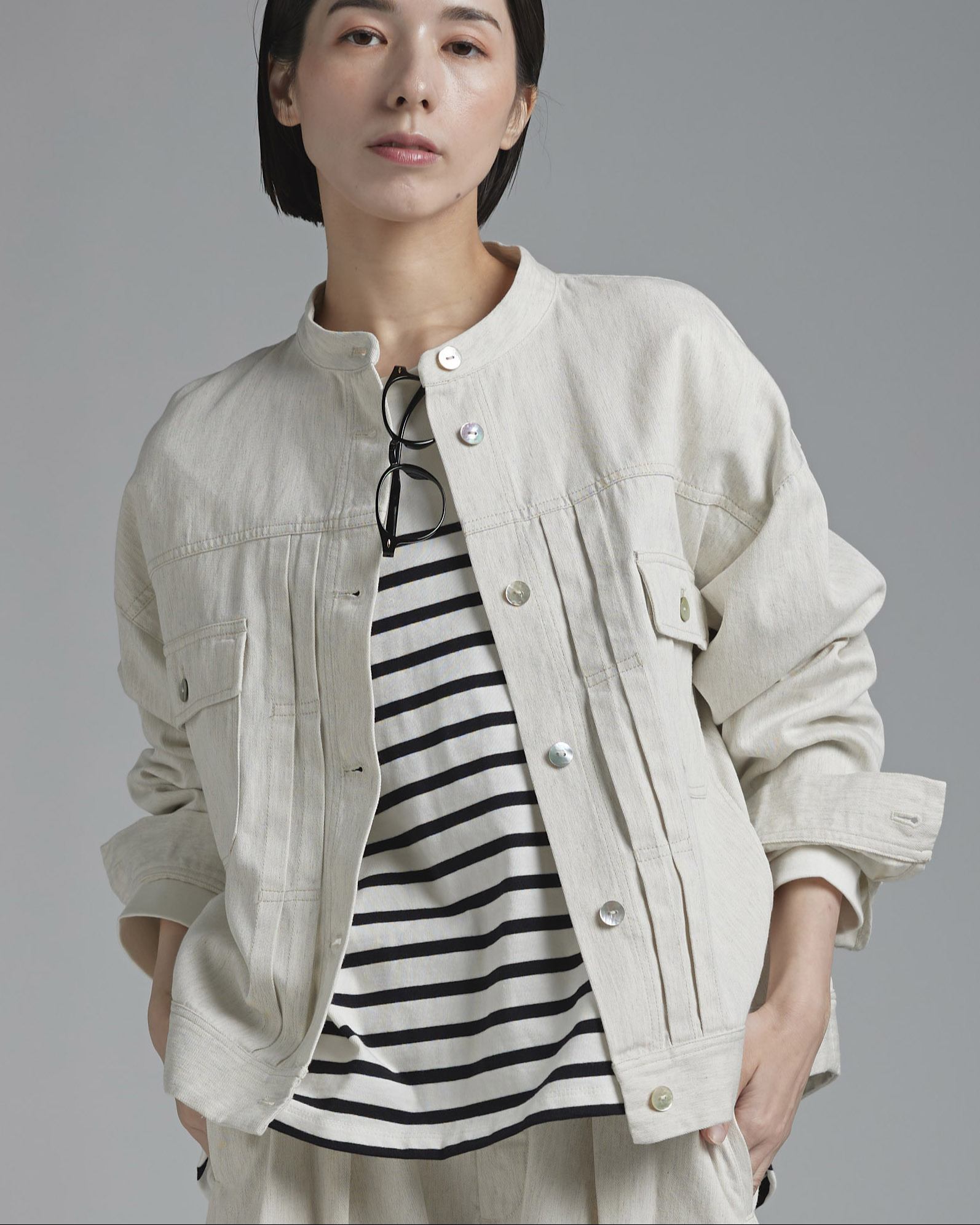 T. コットンデニムジャケット