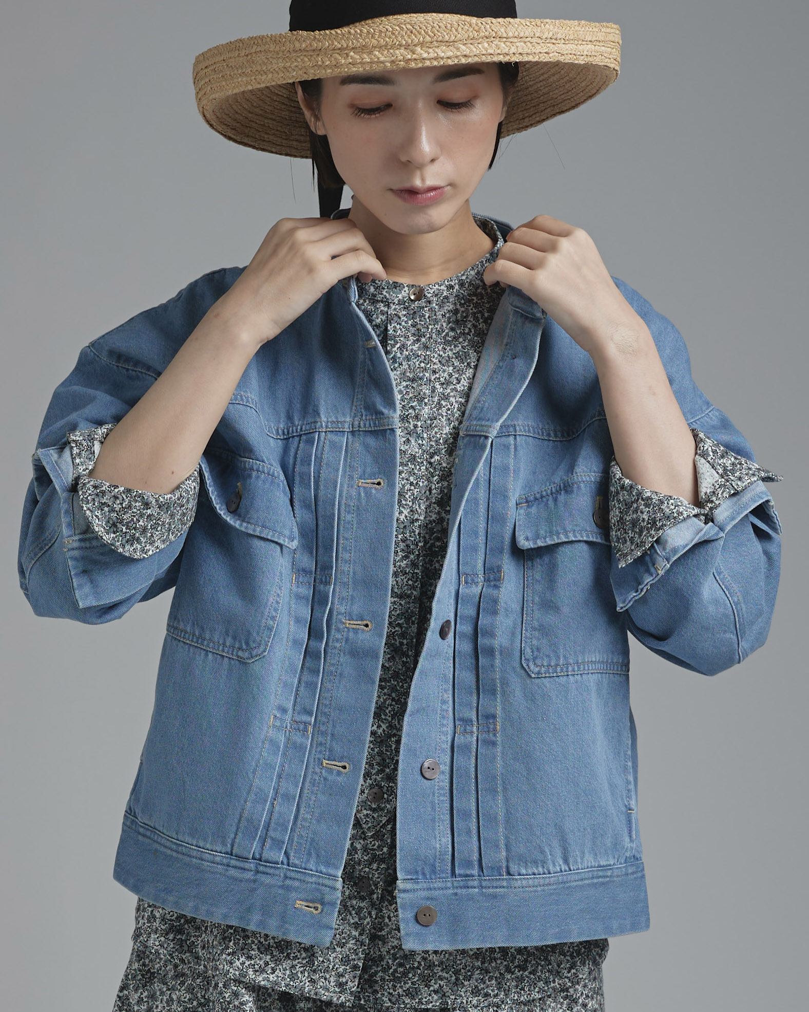 T. コットンデニムジャケット