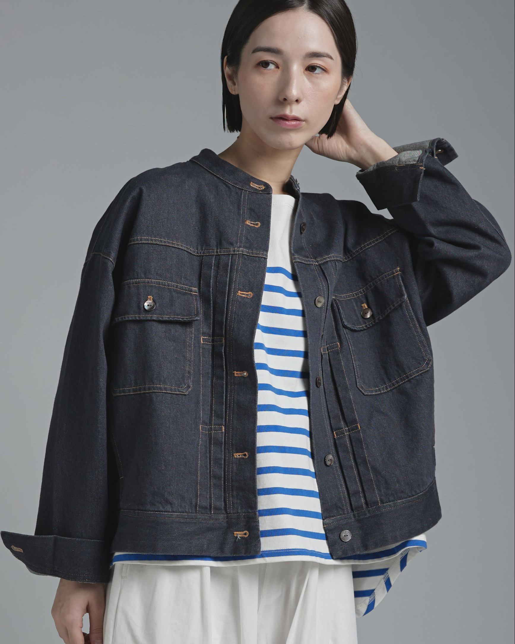 T. コットンデニムジャケット