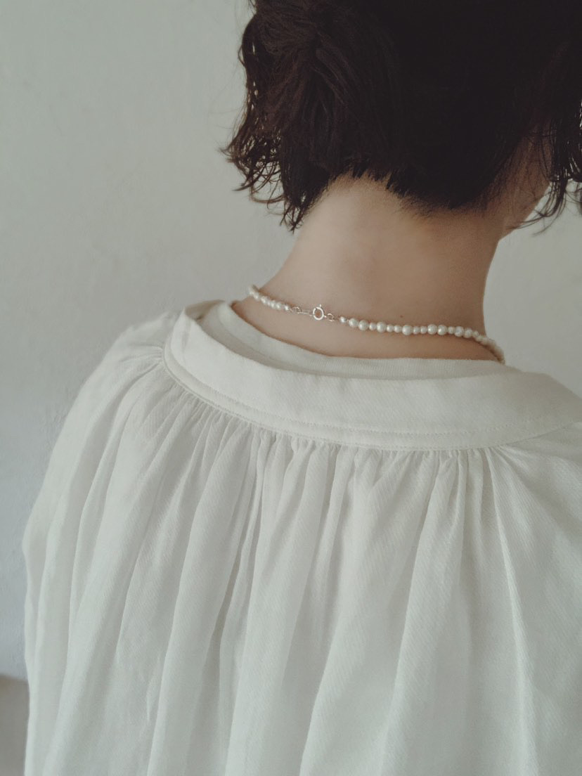 麻(リネン)100％ 天然素材の人気2WAYブラウスブ｜ナチュラル