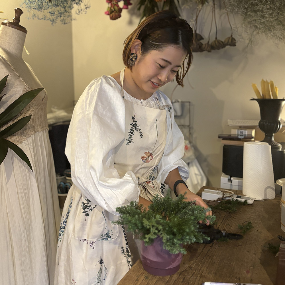 人気作家リネンエプロンワンピース コットン リネンエプロン リネン エプロン ワンピース エプロン