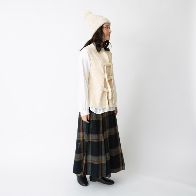 0622WS-70692 【rikoさんコラボ】コットンスラブニットベスト