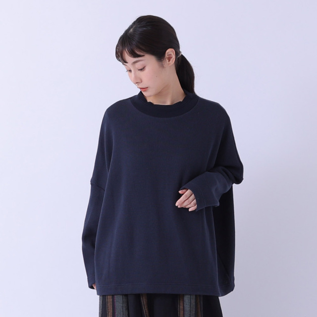 リブニット編立衿プルオーバー【0623AS-71854】