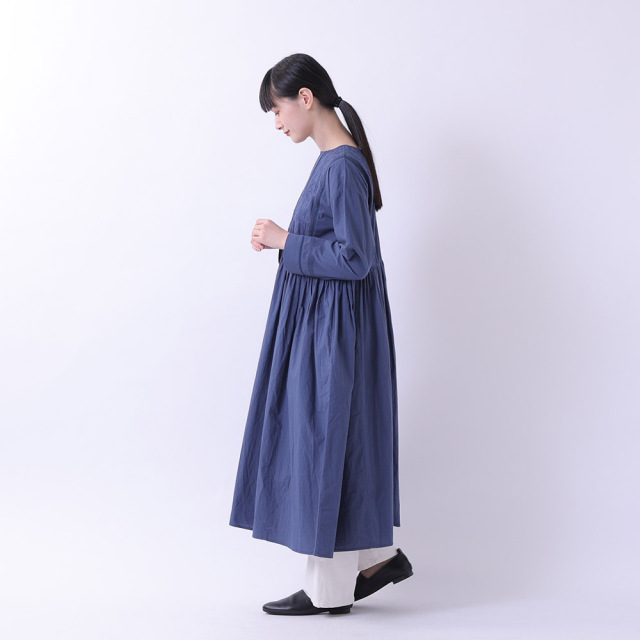 コットンキャンブリック刺繍ワンピース【0623AT-53134】