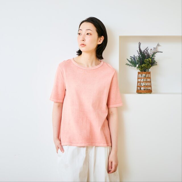 0623US-71812 ベンガラ染めTシャツ