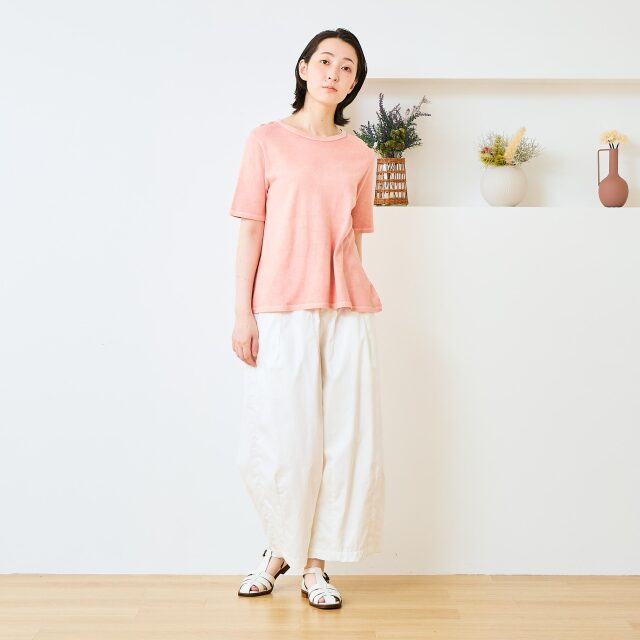 0623US-71812 ベンガラ染めTシャツ