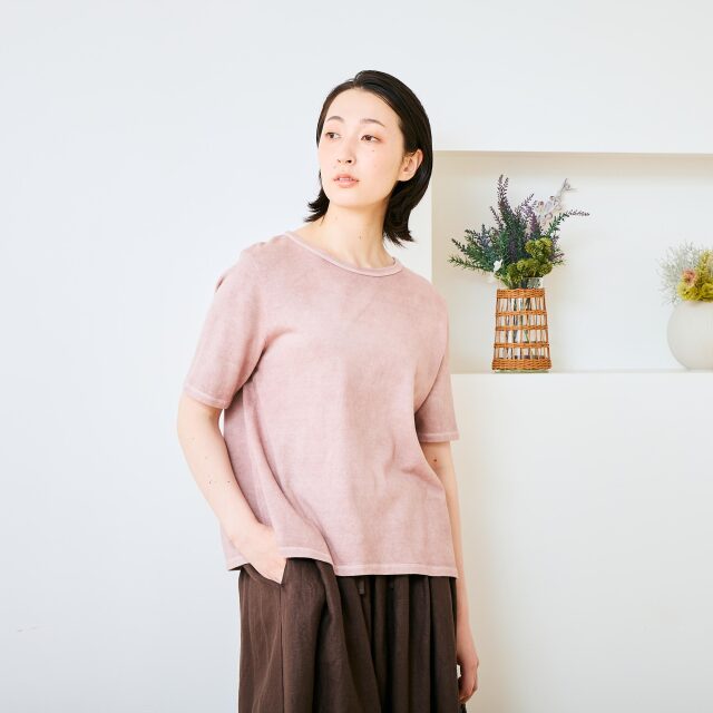 0623US-71812 ベンガラ染めTシャツ