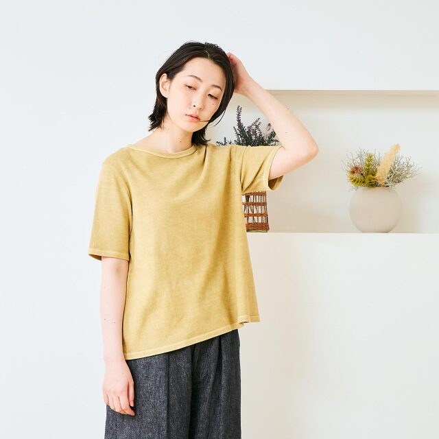 0623US-71812 ベンガラ染めTシャツ