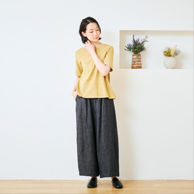 0623US-71812 ベンガラ染めTシャツ