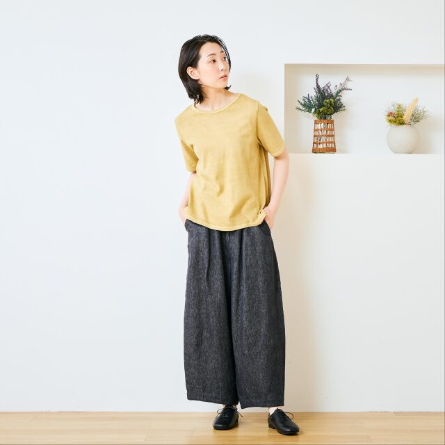 0623US-71812 ベンガラ染めTシャツ