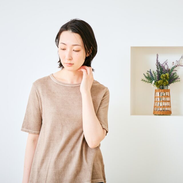 0623US-71812 ベンガラ染めTシャツ