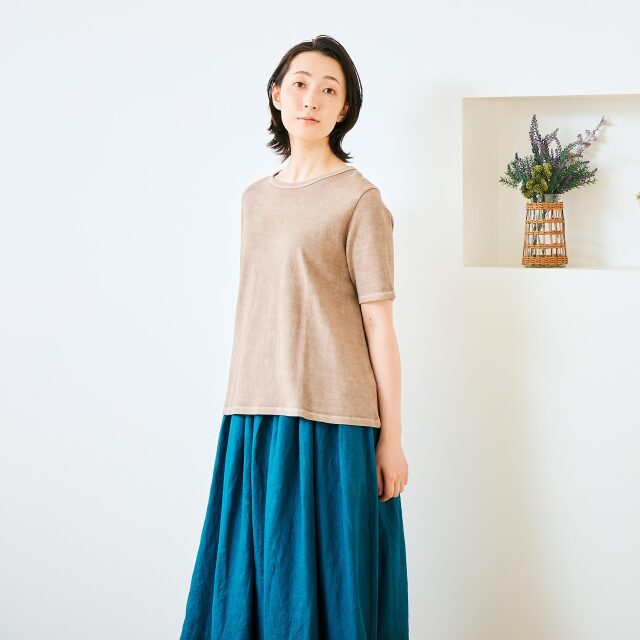 0623US-71812 ベンガラ染めTシャツ