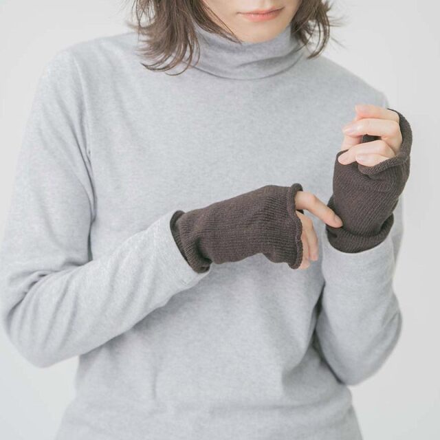 0624WT28253	パウダーウールニットアームウォーマー