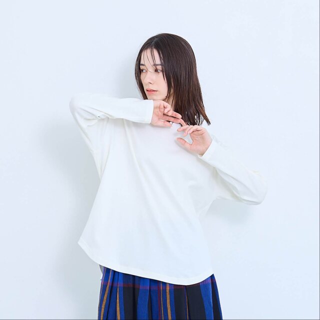 土へ還る-】しわになりにくい長袖Tシャツ /染めなおし対応
