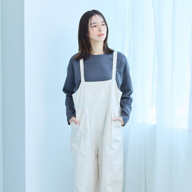 土へ還る-】しわになりにくい長袖Tシャツ /染めなおし対応