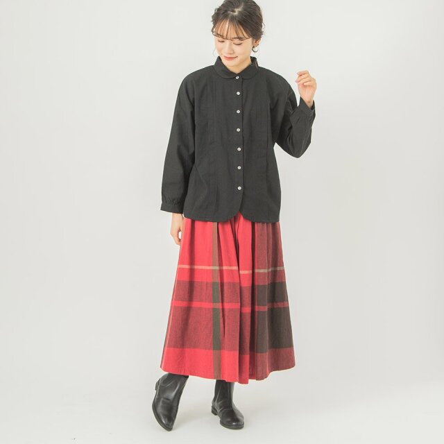 0624AS61072	コットンドルマンスリーブブラウス