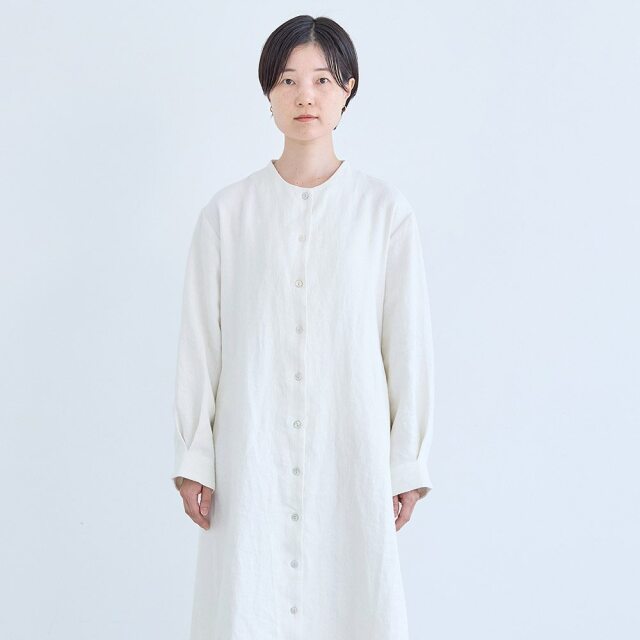 erikaさんコラボ】リネンデニムコートワンピース