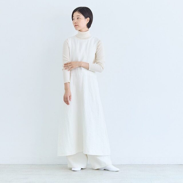 0624AS63081 【erikaさんコラボ】リネンデニムジャンパースカート