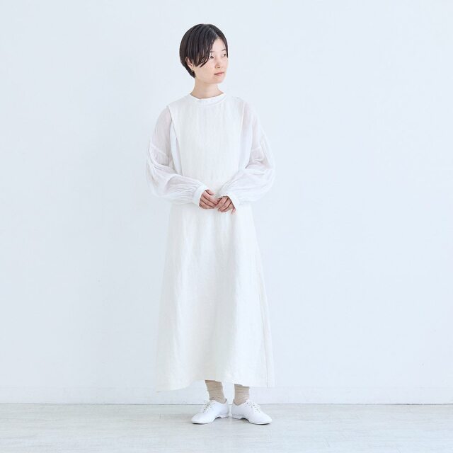 0624AS63081 【erikaさんコラボ】リネンデニムジャンパースカート