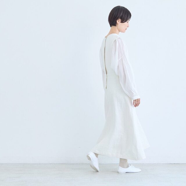 0624AS63081 【erikaさんコラボ】リネンデニムジャンパースカート