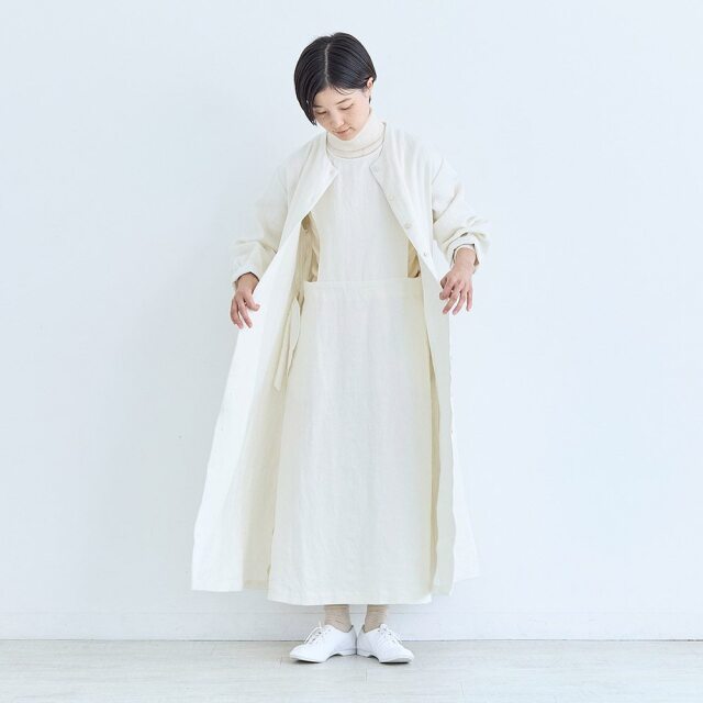 0624AS63081 【erikaさんコラボ】リネンデニムジャンパースカート