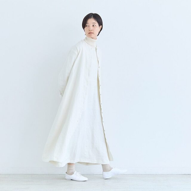 0624AS63081 【erikaさんコラボ】リネンデニムジャンパースカート