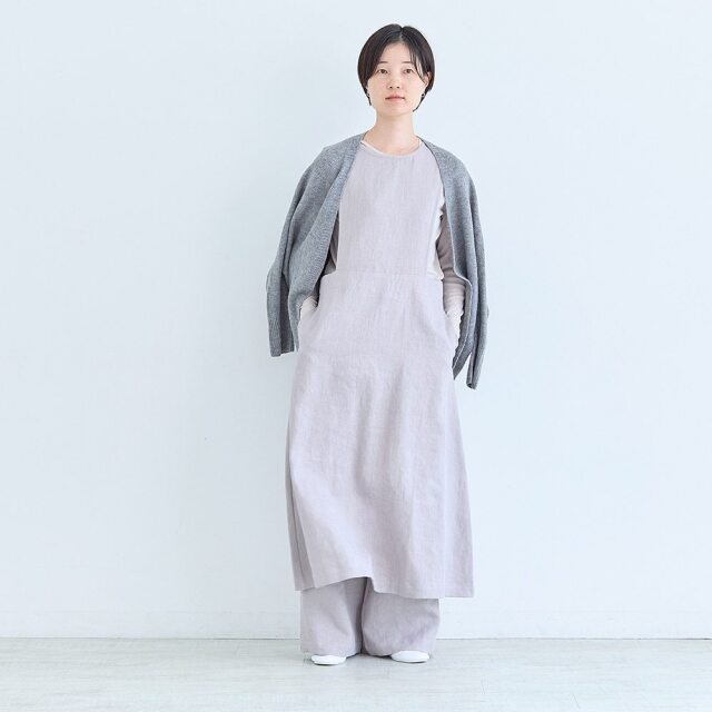 0624AS63081 【erikaさんコラボ】リネンデニムジャンパースカート
