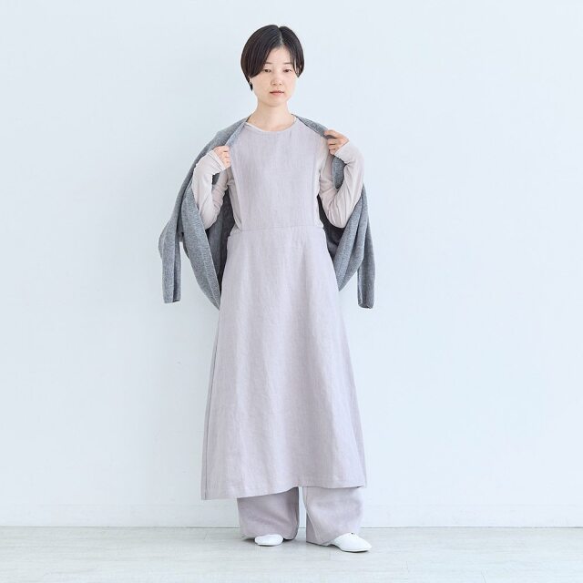 0624AS63081 【erikaさんコラボ】リネンデニムジャンパースカート