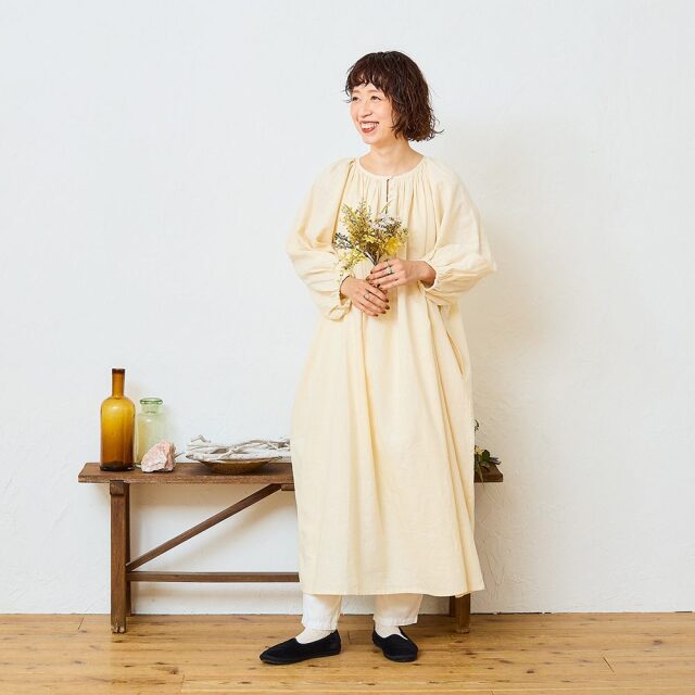 tomomiさんコラボ】【丈が選べる】コットンリネンブロード2WAYワンピース 